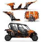 Can-Am BRP Maverick MAX 1000 R 4 Door 2017-2018 UTV Graphic Kit - Reaper V2