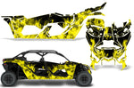 Can Am Maverick X3/X DS/ X RS 4 Door 2016-2022 UTV Graphic Wrap TRIM Kit - Flames