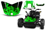 Can Am F3-S Spyder 2015-2016 Roadster Hood Graphic Kit - Flames