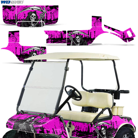 Club Car 1983-2014 Golf Cart Wrap Graphic Kit - Reaper V2