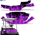 Club Car Precedent i2 2004-2017 Golf Cart Wrap Graphic Kit - Flames