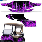 EZ Go TXT 1994-2013 Golf Cart Wrap Graphic Kit - Flames
