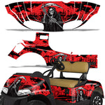 EZ Go Freedom RXV 2015+ Golf Cart Wrap Graphic Kit - Reaper V2
