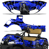 EZ Go Freedom RXV 2015+ Golf Cart Wrap Graphic Kit - Reaper V2