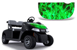 EZ Go Freedom RXV 2015+ Golf Cart Hood Wrap Graphic Kit - Flames