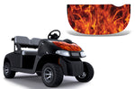 EZ Go Freedom RXV 2015+ Golf Cart Hood Wrap Graphic Kit - Flames