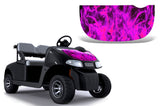 EZ Go Freedom RXV 2015+ Golf Cart Hood Wrap Graphic Kit - Flames