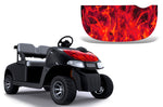 EZ Go Freedom RXV 2015+ Golf Cart Hood Wrap Graphic Kit - Flames