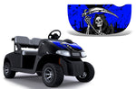 EZ Go Freedom RXV 2015+ Golf Cart Hood Wrap Graphic Kit - Reaper V2