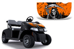 EZ Go Freedom RXV 2015+ Golf Cart Hood Wrap Graphic Kit - Reaper V2