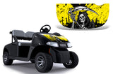 EZ Go Freedom RXV 2015+ Golf Cart Hood Wrap Graphic Kit - Reaper V2