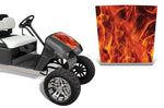 EZ Go TXT 1994-2013 Golf Cart Hood Wrap Graphic Kit - Flames