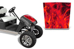 EZ Go TXT 1994-2013 Golf Cart Hood Wrap Graphic Kit - Flames