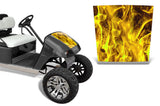 EZ Go TXT 1994-2013 Golf Cart Hood Wrap Graphic Kit - Flames