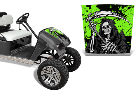 EZ Go TXT 1994-2013 Golf Cart Hood Wrap Graphic Kit - Reaper V2