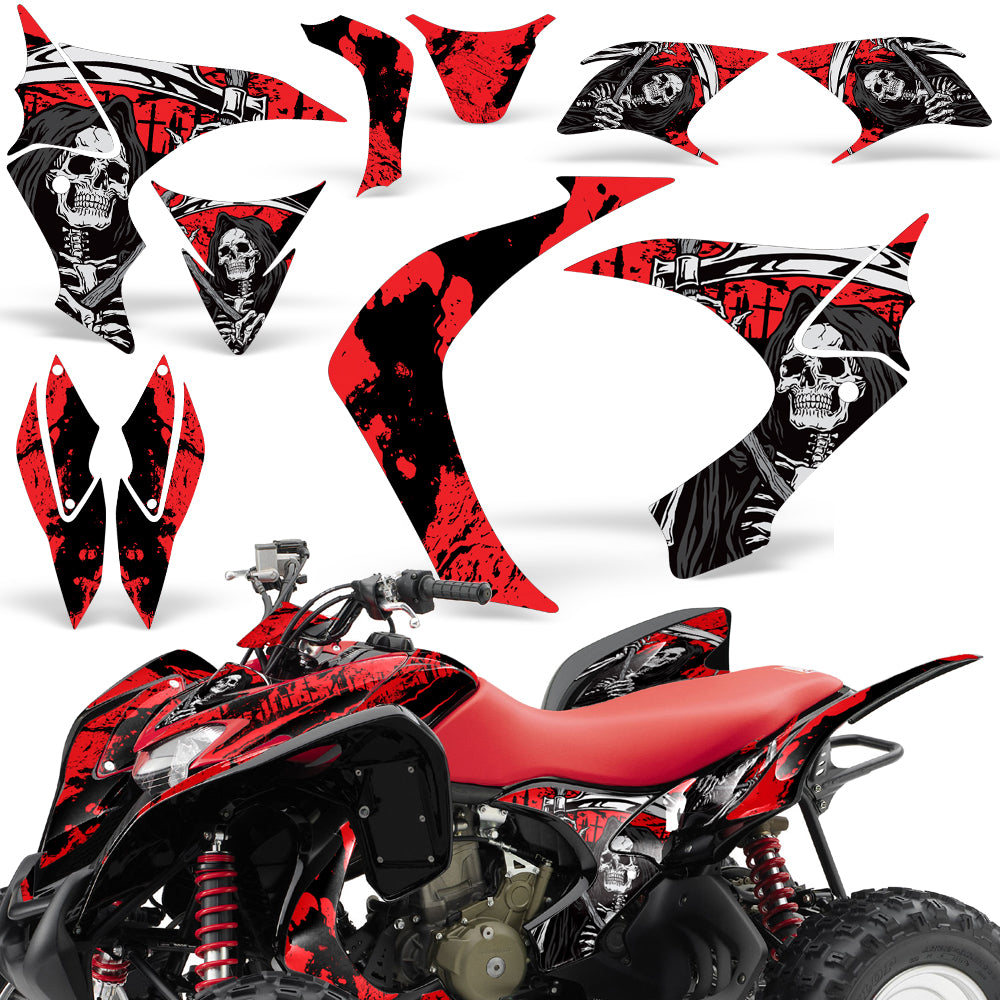 Yamaha Raptor 250 ATV Graphic Kit - 2008-2014 Reaper Red