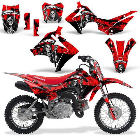 Honda CRF 110F 2013-2018 Motocross Graphic Kit Reaper V2