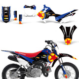 Honda CRF 110F 2013-2018 Motocross Graphic Kit Red Star