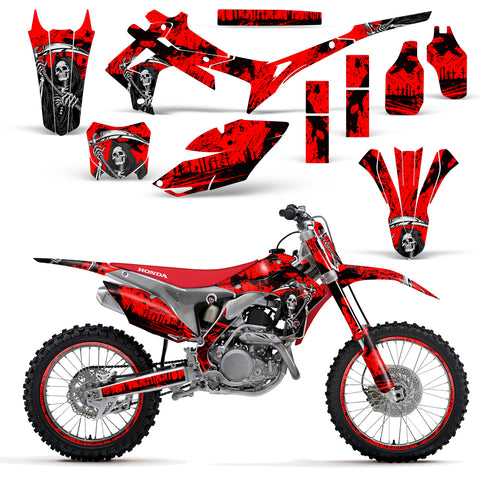 Honda CRF 250R 2014-2017 / CRF 450R 2013-2016 Motocross Graphic Kit Reaper V2