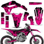 Honda CRF 450R 450RW 2021 Motocross Graphic Kit Flames