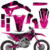 Honda CRF 450R 450RW 2021 Motocross Graphic Kit Flames