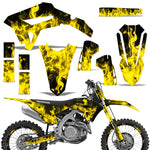 Honda CRF 450R 450RW 2021 Motocross Graphic Kit Flames