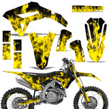 Honda CRF 450R 450RW 2021 Motocross Graphic Kit Flames