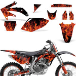 Honda CRF 450R 2005-2008 Motocross Graphic Kit Flames