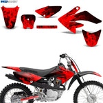 Honda CRF 70 2004-2015/ CRF80-100 2004-2010 Motocross Graphic Kit Flames