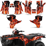 Honda Foreman 2015 UP ATV Quad Graphic Kit Flames