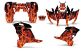 Honda Rancher/Rancher AT 2007-2013 ATV Graphic Kit - Flames