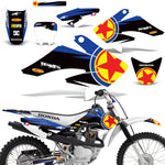 Honda CRF 70 2004-2015/ CRF80-100 2004-2010 Motocross Graphic Kit Red Star