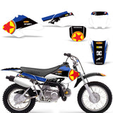 Honda XR 70 2001-2003 Motocross Graphic Kit Red Star