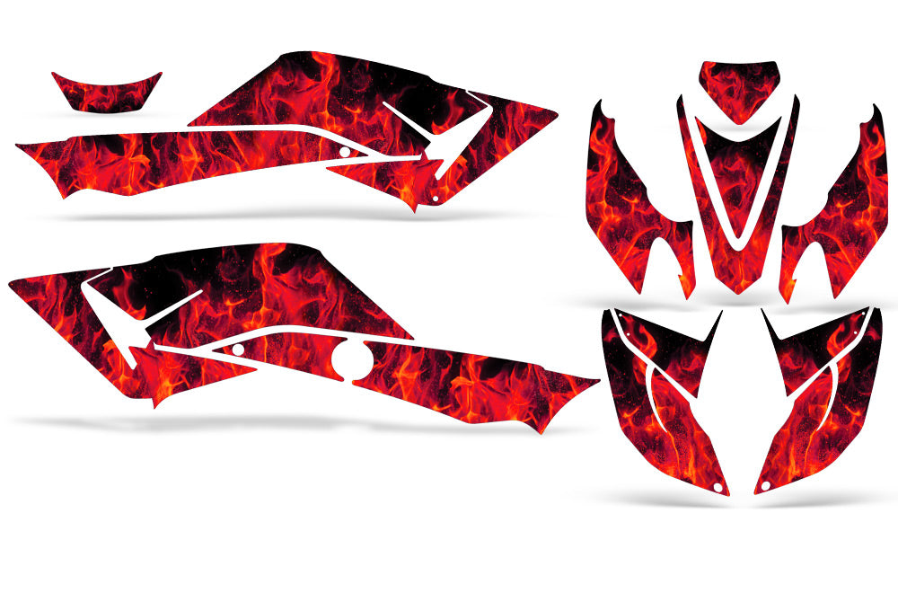 Honda TRX 400EX 2008-2016 ATV Graphic Kit - Flames – Wholesale Decals