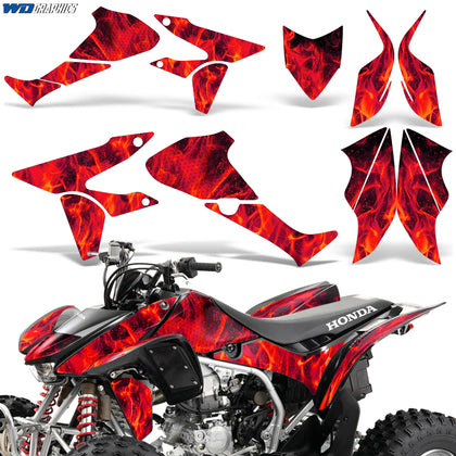Honda TRX 450R 2004-2016 ATV Graphic Kit - Flames