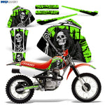 Honda XR 80 / XR 100 1985-2000 Motocross Graphic Kit Reaper V2
