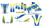 Husaberg FC 501 1997-1999 Motocross Graphic Kit  Race Berg