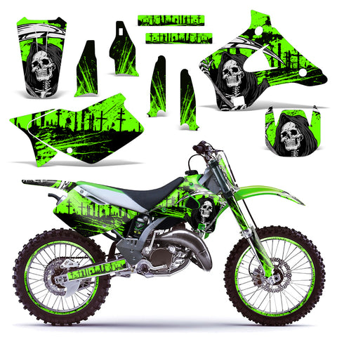 Kawasaki KX 125/250 1994-1998 Motocross Graphic Kit Reaper V2