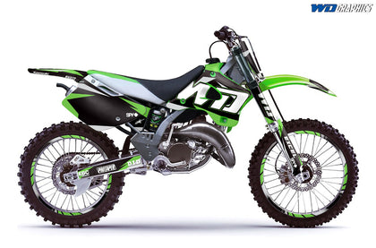 Kawasaki KX 125/250 1994-1998 Motocross Graphic Kit WD Race
