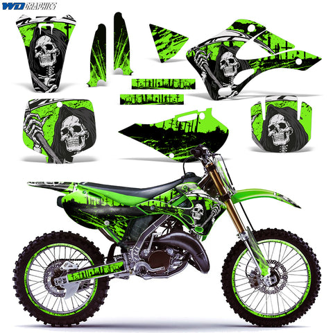 Kawasaki KX 125/250 1999-2002 Motocross Graphic Kit Reaper V2