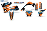 KTM C4 2005-2006 SX, 2005-2007 EXC Bike Graphic Decal Kit - Blast