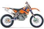 KTM C1 2001-2004, SX SXS 2001-2002, MXC 2003-2004, EXC 2003-2004 Bike Graphic Decal Kit - Red Star