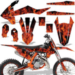 KTM SX 85 2018-2020 Dirt Bike Motocross Graphic Decal Kit - Flames