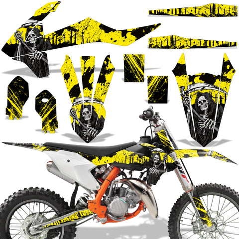 KTM SX 85 2018-2020 Dirt Bike Motocross Graphic Decal Kit - Reaper V2