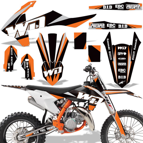 KTM SX 85 2018-2020 Dirt Bike Motocross Graphic Decal Kit - WD