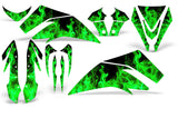 Kawasaki KFX 450 2008-2016 ATV Quad Graphic Kit - Flames