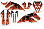 Kawasaki KFX 450 2008-2016 ATV Quad Graphic Kit - Flames