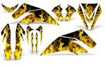 Kawasaki KFX 450 2008-2016 ATV Quad Graphic Kit - Flames