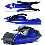 Kawasaki 800 SX-R 2003-2012 Jet Ski Graphic Wrap Kit - Flames