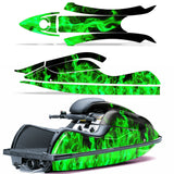 Kawasaki 800 SX-R 2003-2012 Jet Ski Graphic Wrap Kit - Flames